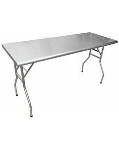 Zanduco 30" Stainless Steel Folding Table without Undershelf
