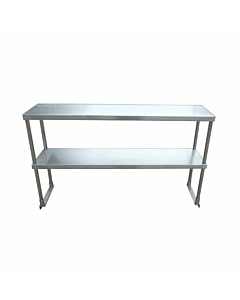 EFI 12" X 84" Gauge Stainless Steel Double Overshelf