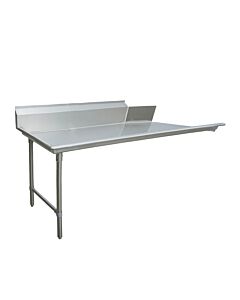 Zanduco 72" Left Side Stainless Steel Clean Dish Table