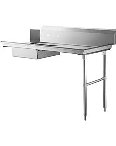 Zanduco 72" Right Side Soiled Dish Table with Sink