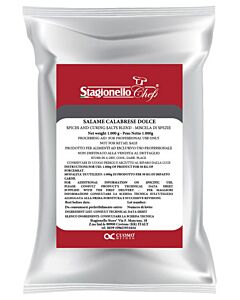 Omcan 1kg/Bag Curing Salts and Spice Blends for Rapid Fermentation Salami - Sweet Calabrese