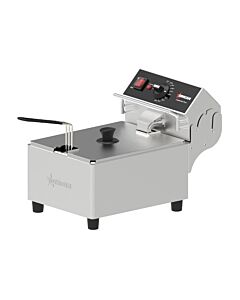 Omcan Elite Series 10lb. Electric Countertop Single Basket Deep Fryer - 120V, 1800W
