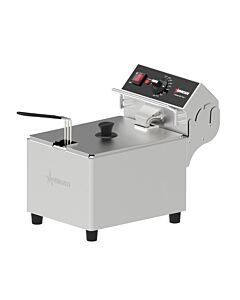 Omcan Elite Series 15lbs. Electric Countertop Single Basket Deep Fryer - 240V, 3600W