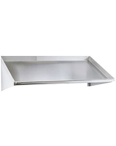 Zanduco 72" Stainless Steel Slanted Rack Shelf