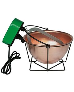 Omcan Hand Mixer 3 Liters With Copper Pot Dia. 24 Cm And Painted Steel Wire Support