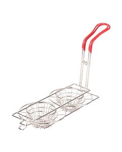 Omcan 47359 8" Tortilla Double Taco Fry Basket