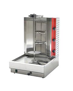 Omcan Natural Gas Doner Kebab Machine with 3 Burners - 28,500 BTU