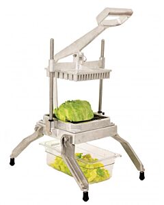 Omcan Countertop Lettuce and Vegetables Chopper with 3/4" x 3/4" Scalloped Blades - NSF