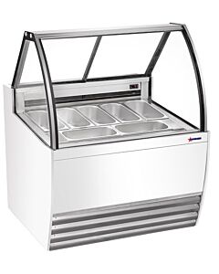 Omcan 41.3" Gelato Display Showcase - White