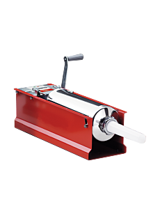Trento 18 lb. Manual Sausage Stuffer with 2-Speed Horizontal Direct Drive - Red