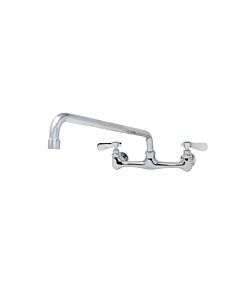 Zanduco Faucet Splash Mounted 8" Centers, Swing Nozzle 16" Spout For 24x24 - 3 Tub Sink