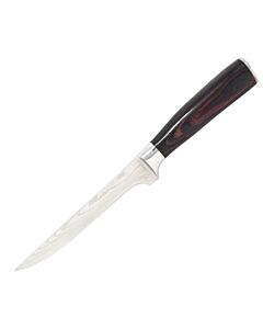 Omcan 6" Damascus Style Forged Boning Knife with Gift Box