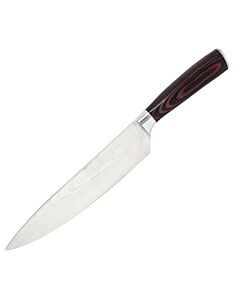 Omcan 8" Damascus Style Forged Cook Knife with Gift Box