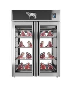 Stagionello® Dry Age 3.0 1400 Liter, 450 Kg Dry Aging Cabinet with Humidity Management, 2-Glass View – 220-240V, 1Ph, 548W