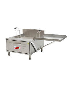 Omcan 30 lb. Countertop Donut/Funnel Cake Deep Fryer, Natural Gas - 50,000 BTU