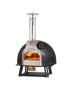 Valoriani Baby 75 Gas Oven with Mix Black Mosaic Dome - cETLus, ETL Sanitation
