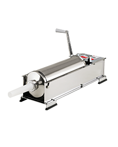 Trento 22lb. Stainless Steel Manual Sausage Stuffer with 2-Speed Horizontal Gear Drive