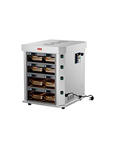 Omcan 21" Vertical 4-Channel Countertop Food Warmer - 3400W, 220V