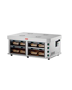 Omcan 37" Horizontal 4-Channel Countertop Food Warmer - 3400W, 220V