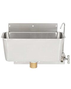 Omcan 11" Ice Cream Dipper Well and Faucet Set
