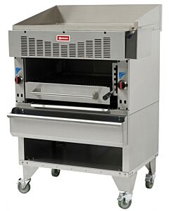 Omcan Gas Overfired Broiler Stainless Steel - 100,000 BTU - USA
