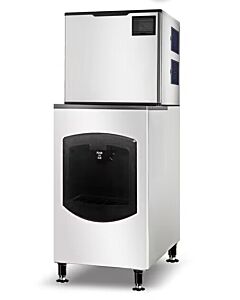 Omcan Ice Machine and Dispenser with 220 lb Bin Capacity - Ice Yield 500 lb/Day - USA