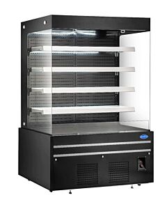 Zanduco 60" Grab-and-Go Black Open Front Refrigerated Display Case with 960L Capacity - 1880W - CA