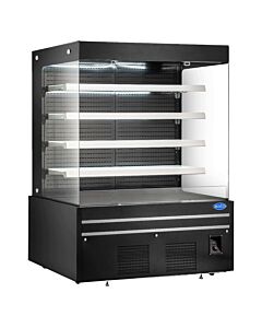 Zanduco 72" Grab-and-Go Black Open Front Refrigerated Display Case with 960L Capacity - 2050W - CA