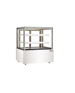 Omcan 49" Square-Glass Countertop Display Warmer with 465L Capacity - 110V, 800W