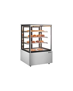 Omcan 37" Square-Glass Countertop Display Warmer with 445L Capacity - 110V, 800W