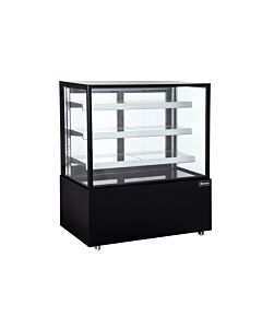 Omcan 48" Square Glass Floor Refrigerated Display Case - USA