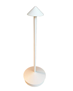 Omcan 4.13" x 11.8" White LED Rechargeable Table Lamp with 3.7V (1200mA) Battery Power and 3000K/6000K Colour Temperature - CA