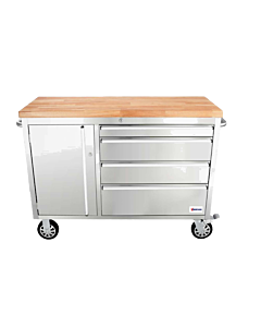 Omcan 48" Mobile Working Bench with 4 Drawers and 1 Door