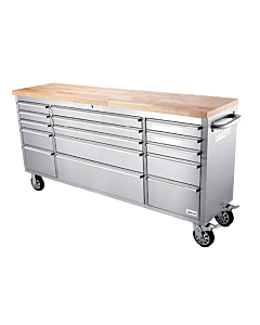 Omcan 72" Mobile Working Bench with 15 Drawers