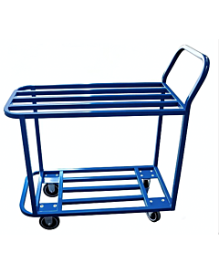 Omcan Powder Coated Blue All Welded Stocking Cart