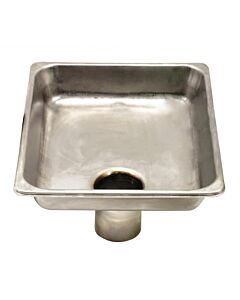 Omcan 10" x 12" Stainless Steel Feed Pan for #22 Grinder