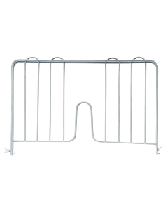 Zanduco 14" x 4 Pressure Fit Chrome Shelf Divider - NSF - USA