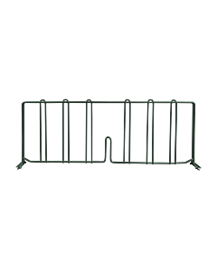Zanduco 18" x 4" Pressure Fit Epoxy Shelf Divider - NSF - CA