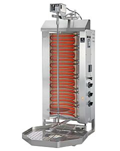 Potis E3-S Electric Doner Kebab Machine / Vertical Broiler with 3 Burners - 110 lb. Capacity