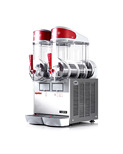 Ugolini MT2 Countertop Double Bowl Granita / Slushy Machine with Magnetic Drive - 2 x 10L / 2.6 Gal. - USA