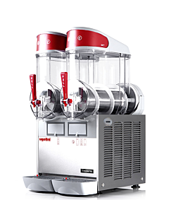 Ugolini MT2 Countertop Double Bowl Granita / Slushy Machine with Magnetic Drive - 2 x 10L / 2.6 Gal. - CA
