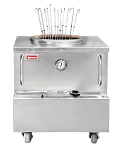Omcan 34" x 34" Natural Gas Stainless Steel Square Tandoor Oven - 85,000 BTU