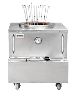 Omcan 32" x 32" Natural Gas Stainless Steel Square Tandoor Oven - 85,000 BTU