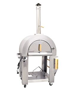 Omcan Portable Stainless Steel Wood Fired / Propane Pizza Oven 35,000 BTU