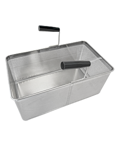 Omcan Full Size (1/1) Pasta Cooker Rectangular Basket with Two Handles