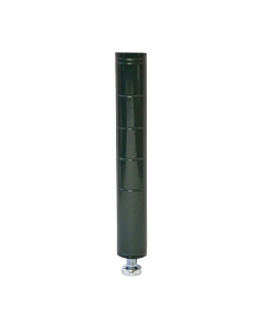 Zanduco Heavy-Duty Commercial Dark Green Epoxy Post with Leveler - NSF