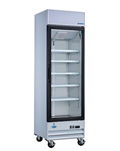 Zanduco 26" Single Glass Door 14 cu. ft. Merchandiser Refrigerator - White - USA