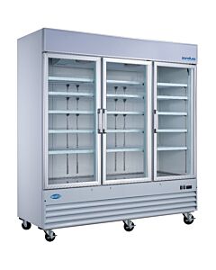 Zanduco 78" 3 Swing Glass Door White Merchandiser Refrigerator with 1500L Capacity - 110V, 4/5 HP - CA