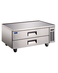 Zanduco 48" Two Drawer Refrigerated Stainless Steel Chef Base with 240L Capacity - 115V, 343W - CA