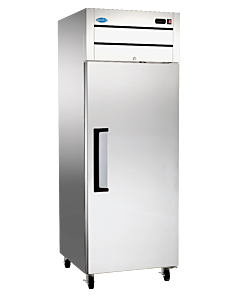 Zanduco 29" Reach-In Single Door Stainless Steel Refrigerator with 609L Capacity - 115V, 264W